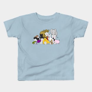 Cute Animals with Nasty Woman Signs Kids T-Shirt
